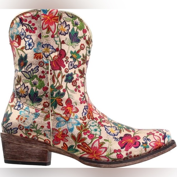 Women’s Roper Ingrid Floral Western Boot - Picture 2 of 14